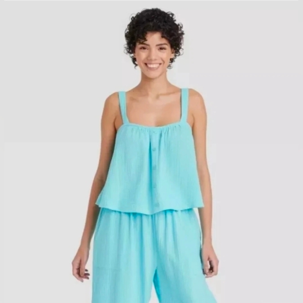 Colsie Women's Cotton Gauze Tank Top